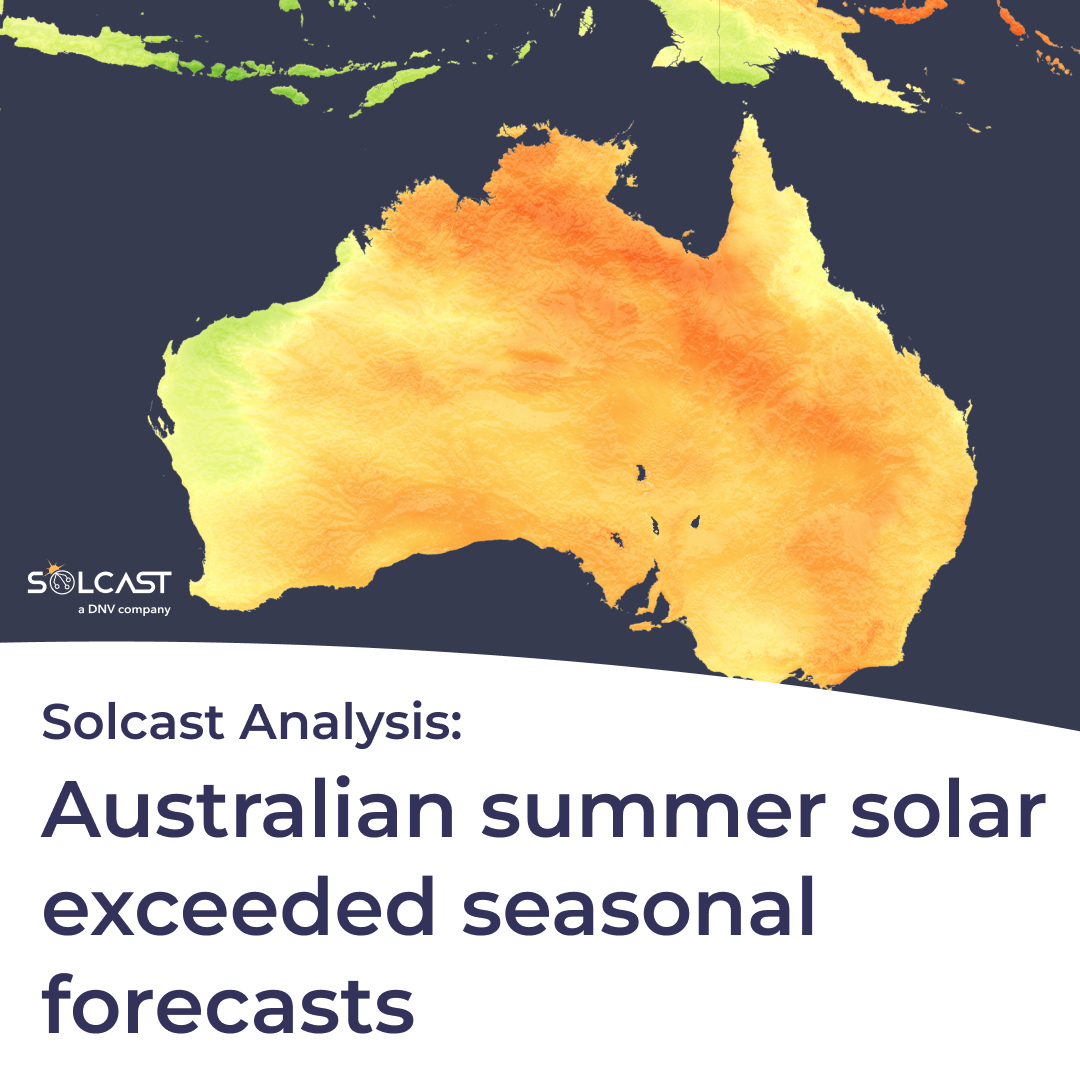 Summer solar gains across Australia defy seasonal cloud forecast