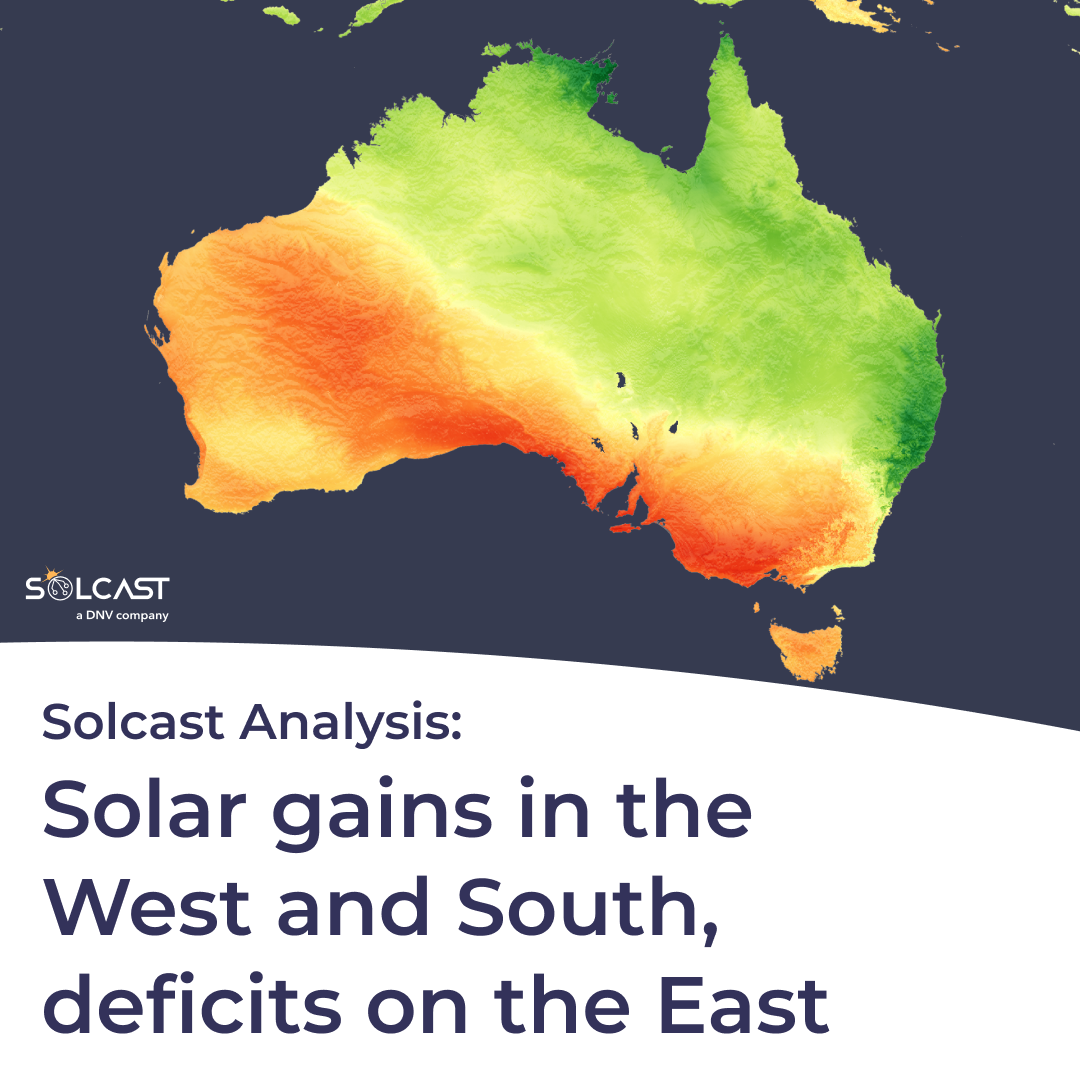 High pressure ridge splits Australia’s solar output in Autumn