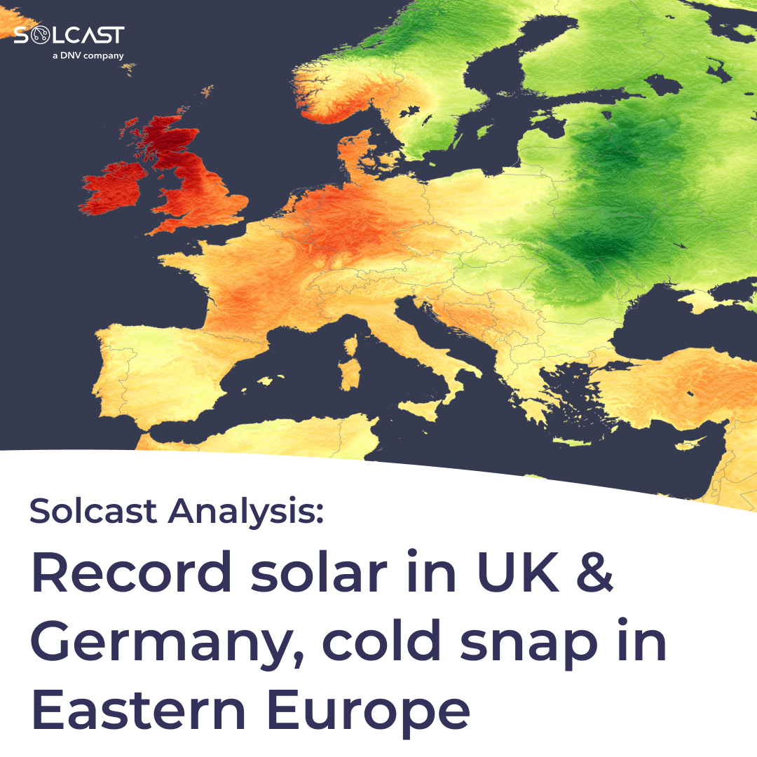 Solar records in UK and Germany as cold snap hits Eastern Europe