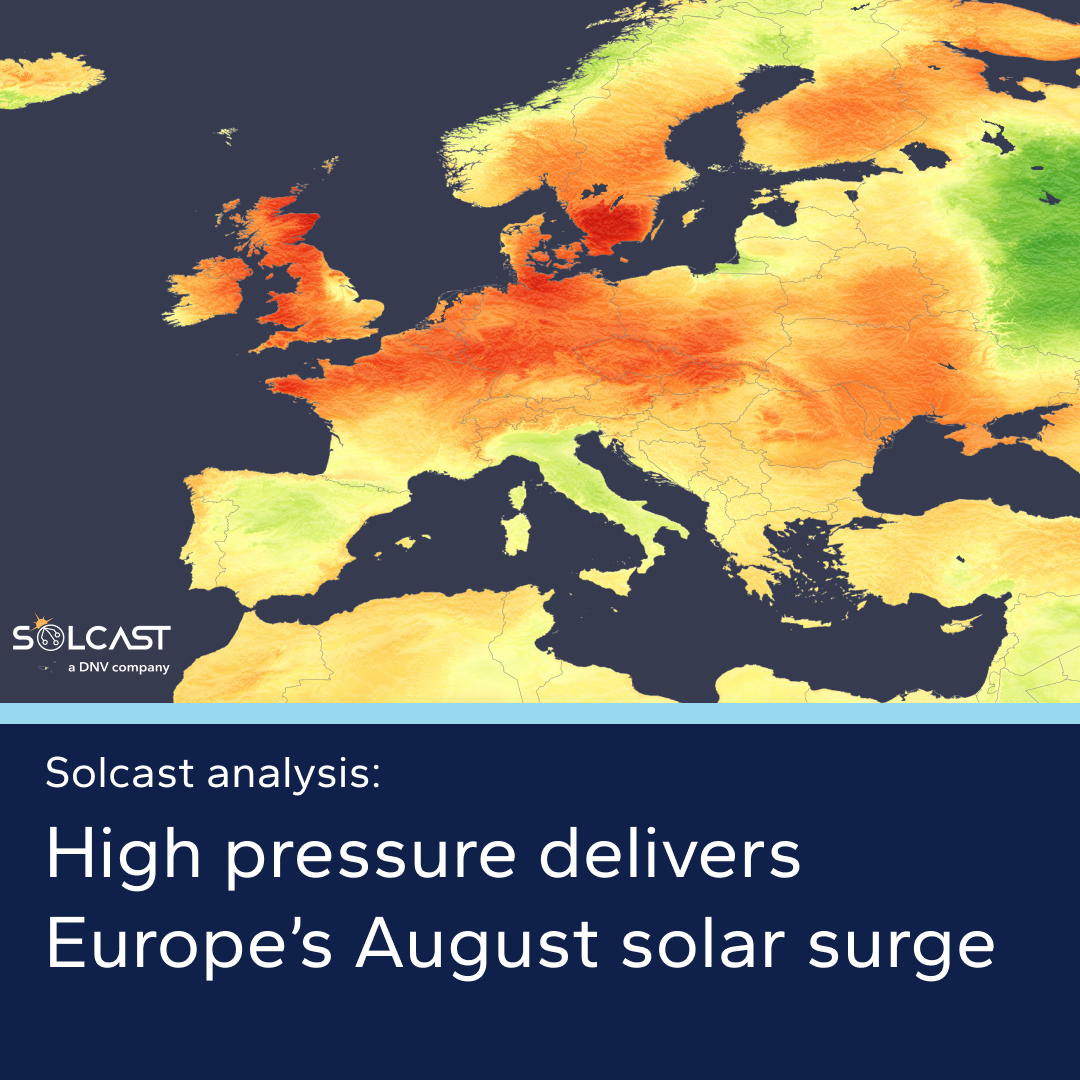 Solar surge hits most of Europe in August
