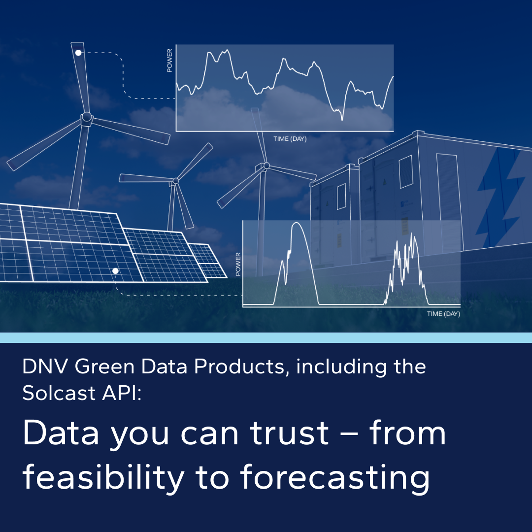 Solcast is one of DNV’s Green Data Products 