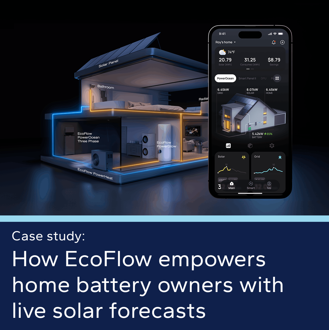 How EcoFlow empowers home battery owners with live solar forecasts