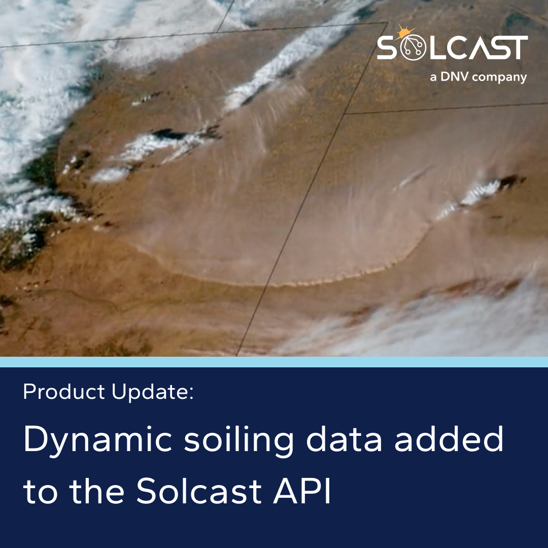Modelling PV soiling with PM2.5 and PM10: New parameters in the Solcast API