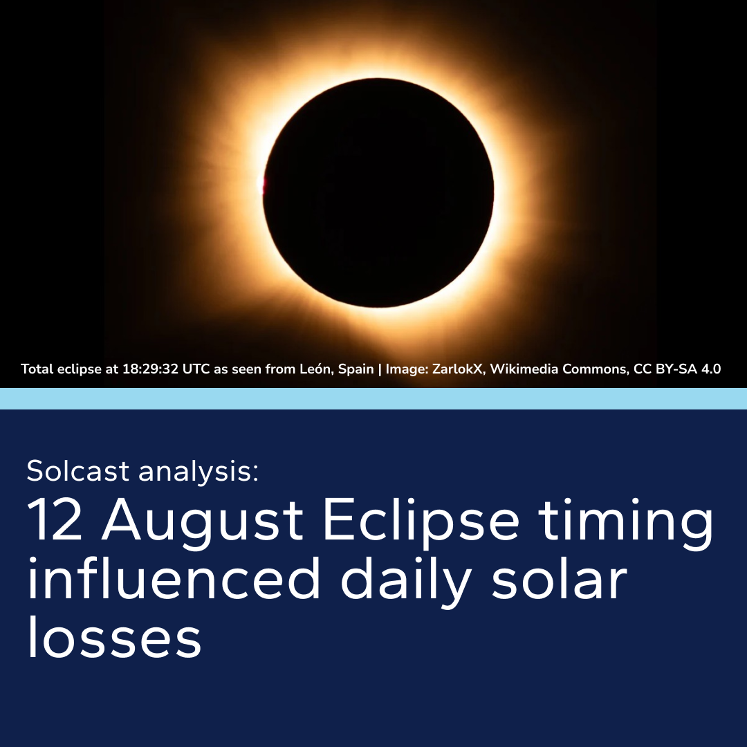 Partial U.S. eclipse produced similar daily solar energy losses to higher-obscuration European locations
