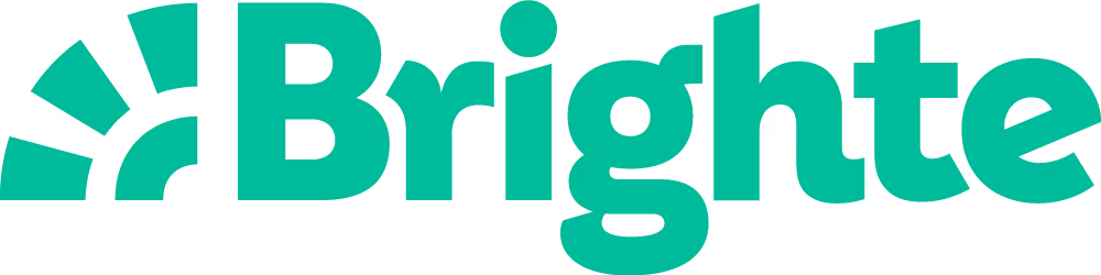 Brighte green logo with sun rays design symbol