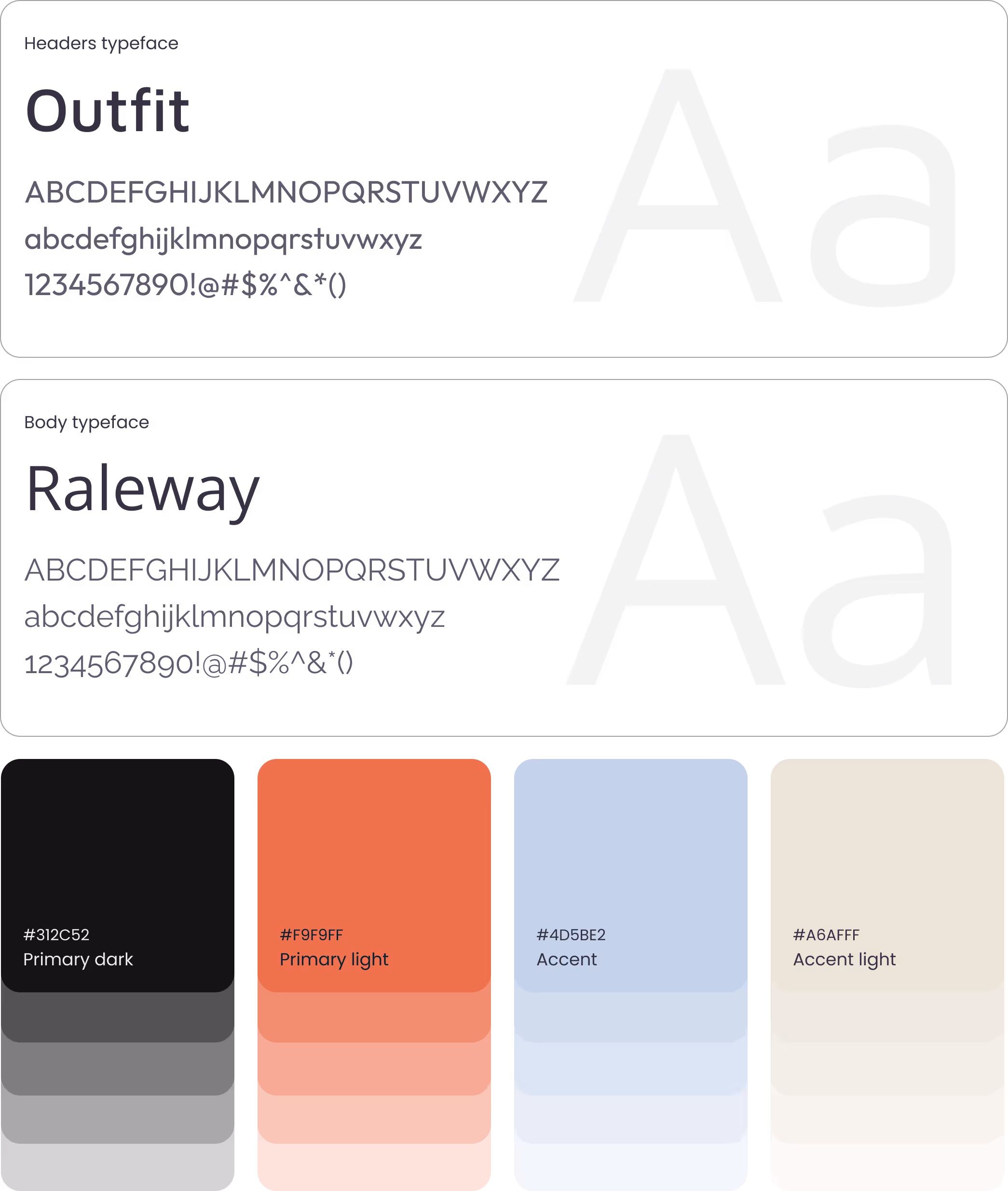 Font & colors
