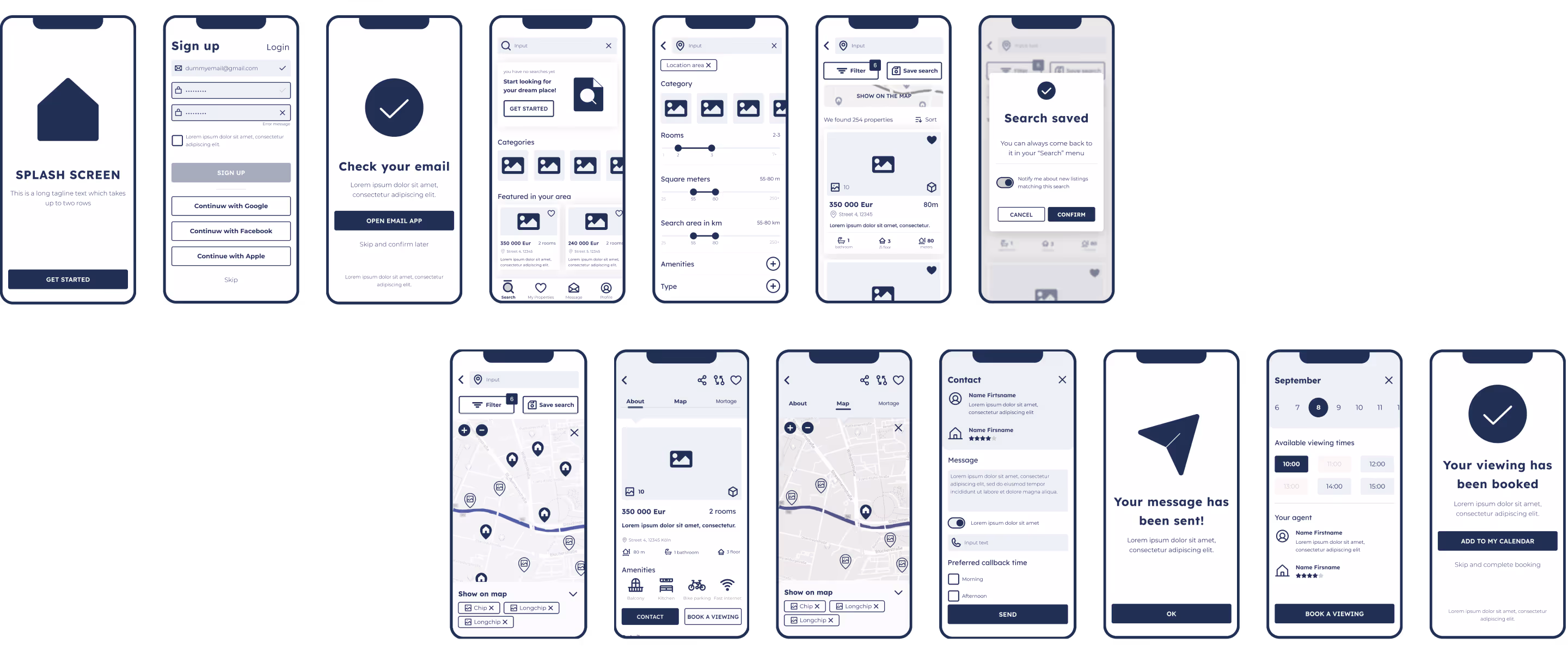Mid-fidelity mock-up
