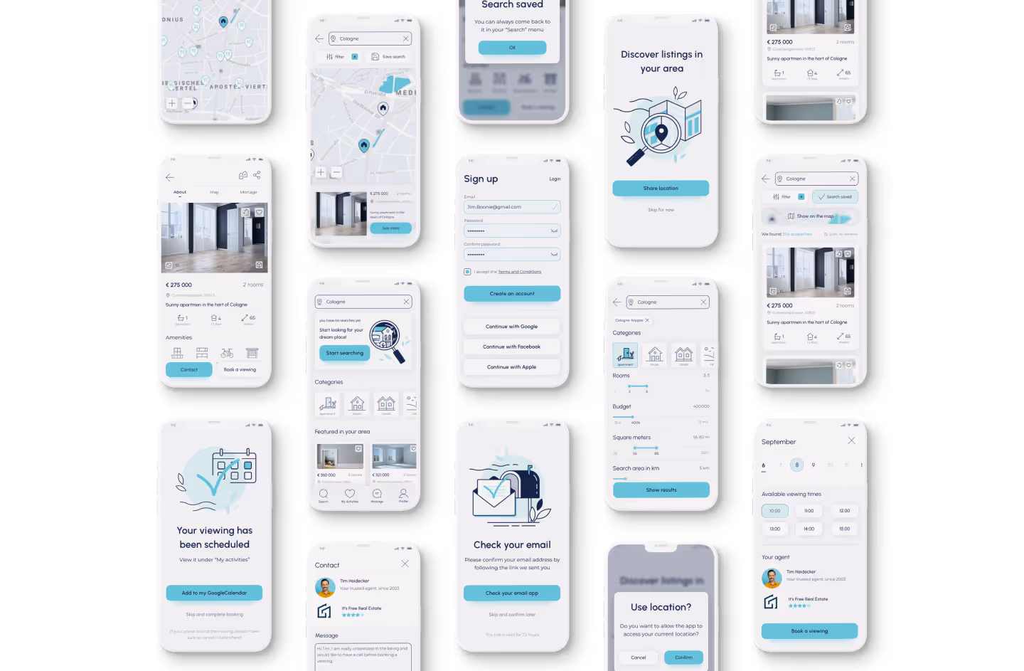 High-fidelity screens