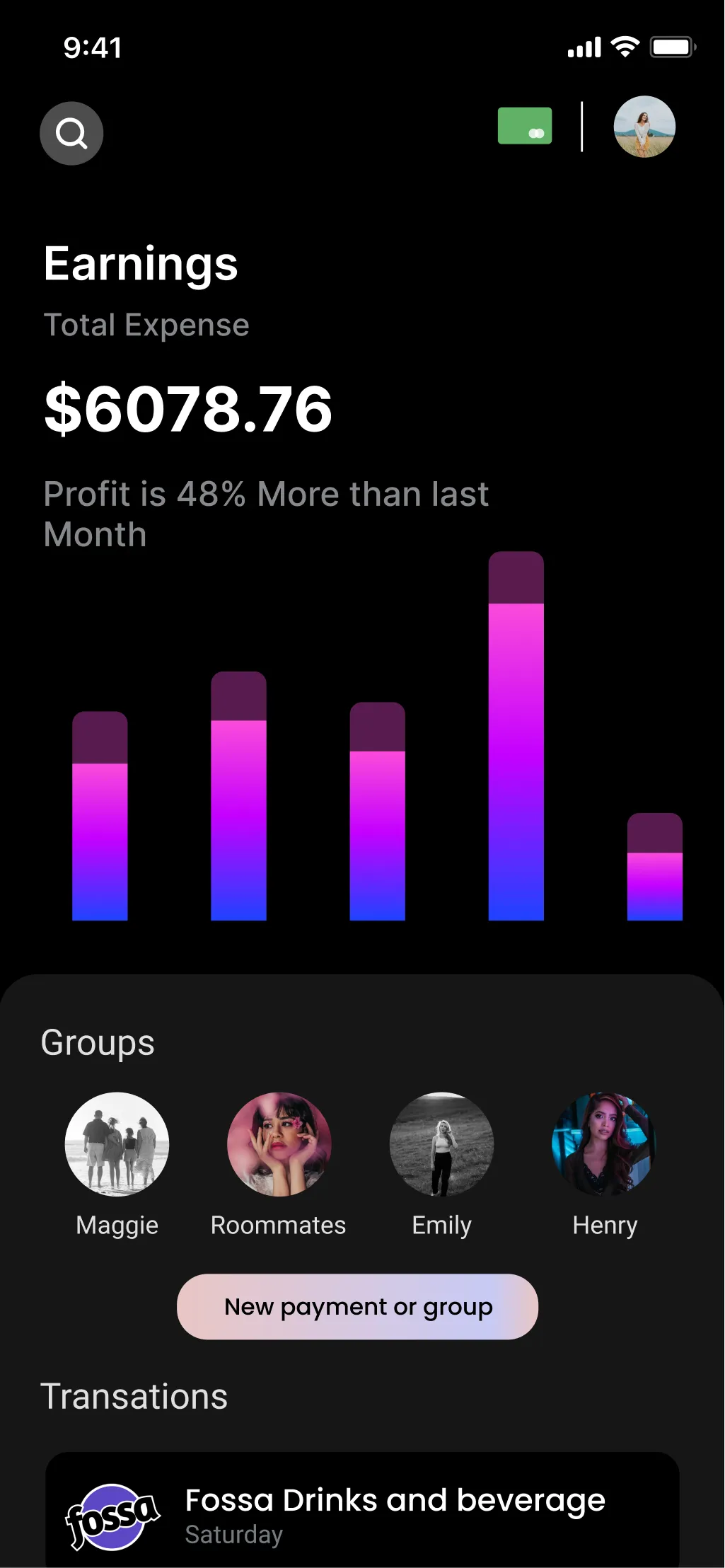 analytics screen iphone