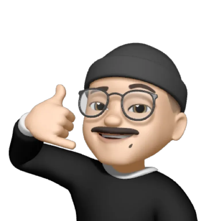 emoji guy with glasses