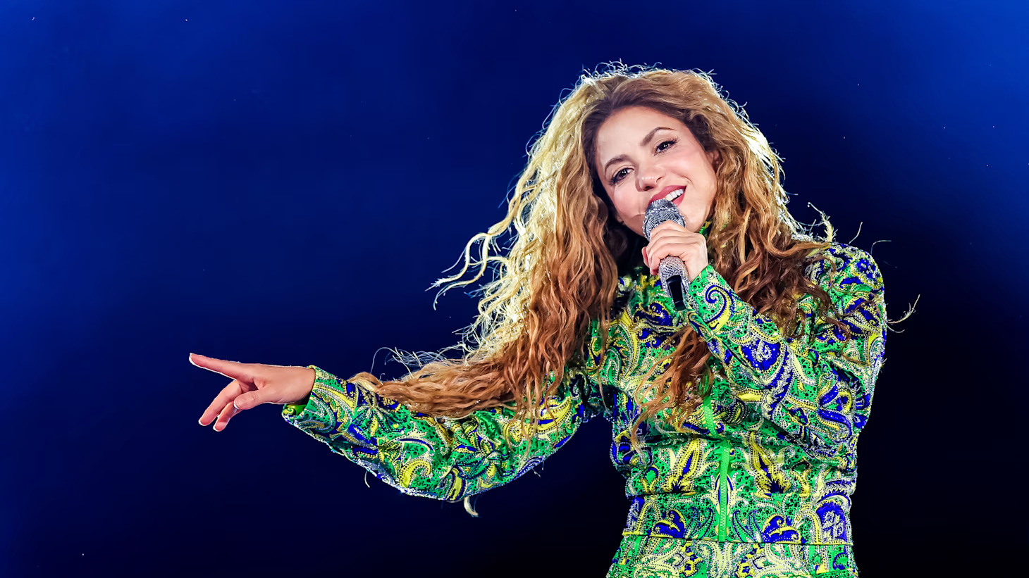Shakira performing