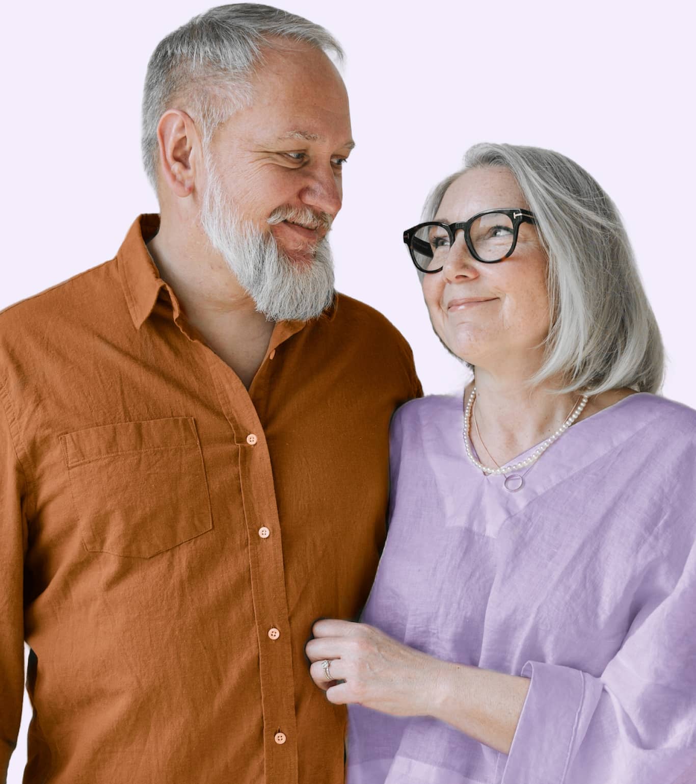 Get Started Seniors Couple Image Right - ElderlyCare X Webflow Template