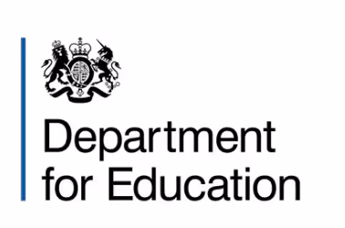 The department for education logo.