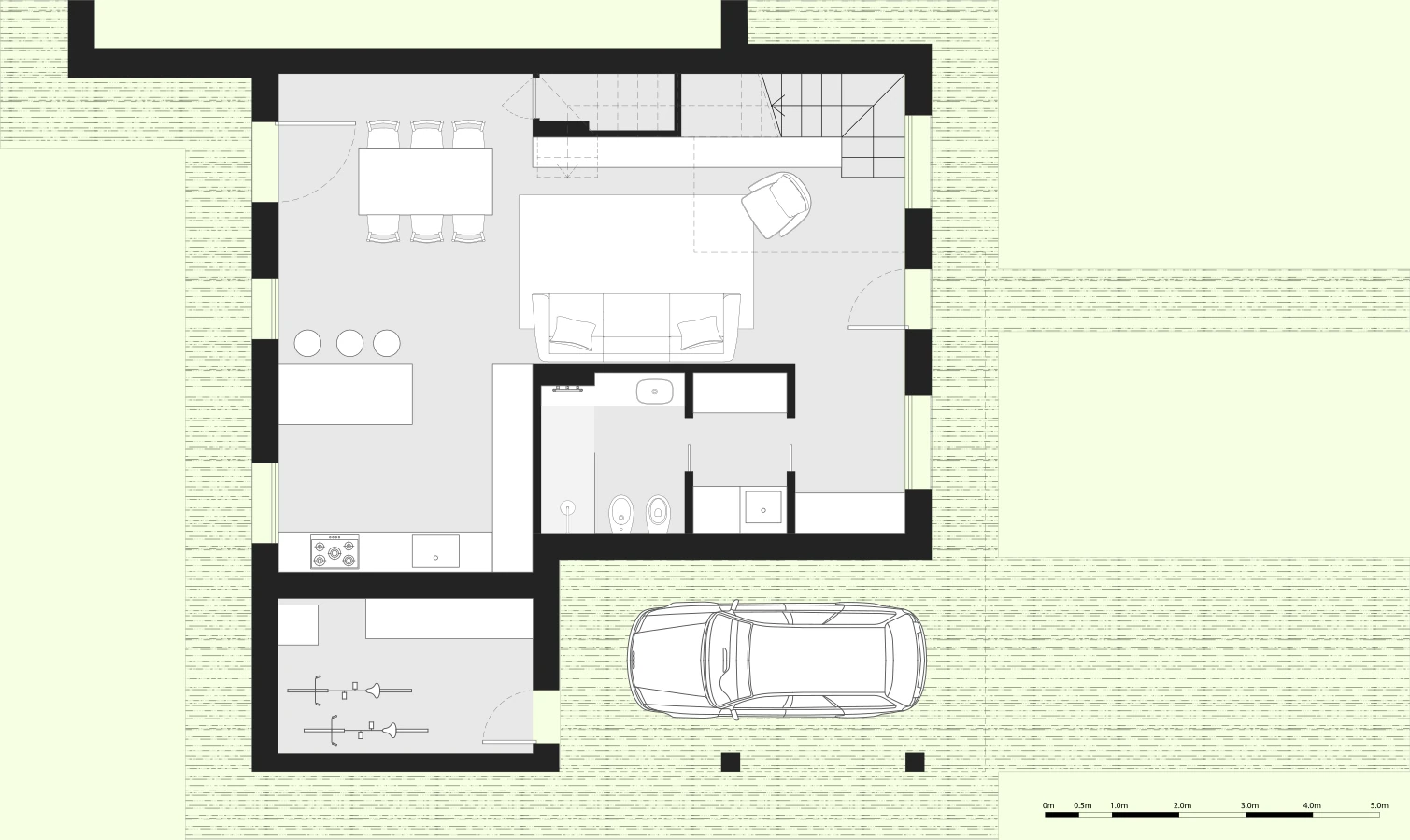 Villa n° 1 - planimetria piano terra