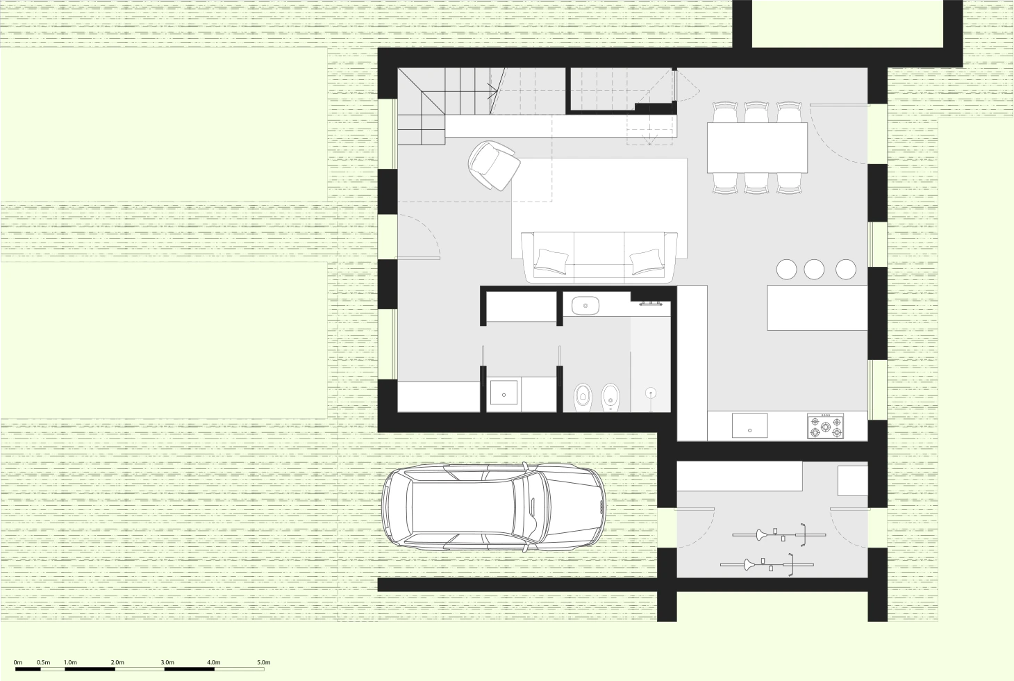 Villa n° 6 - planimetria piano terra