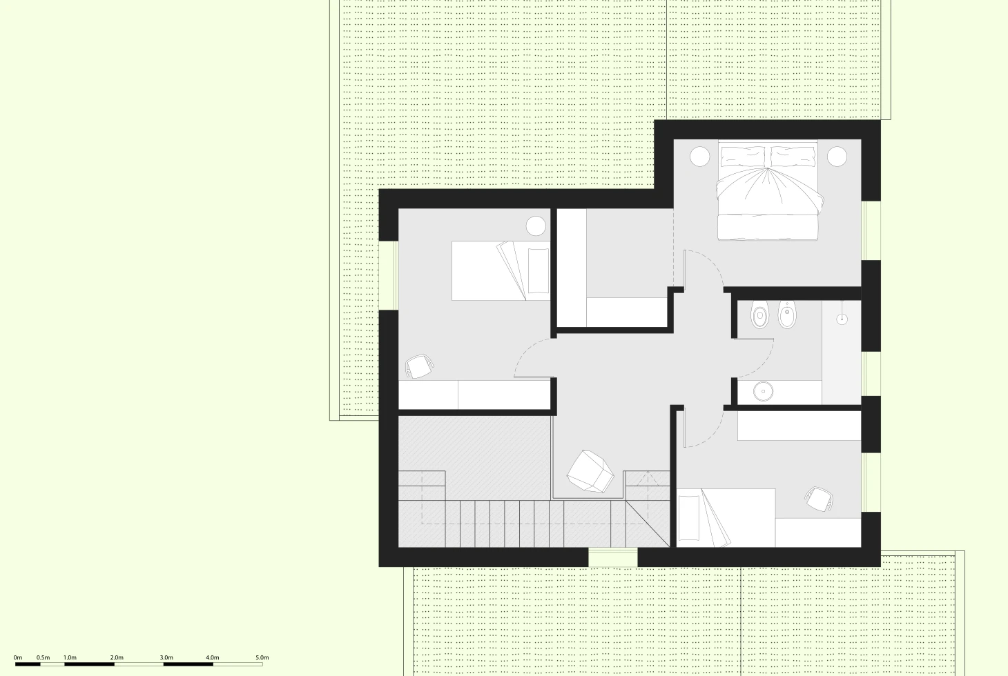 Villa n° 7 - planimetria primo piano