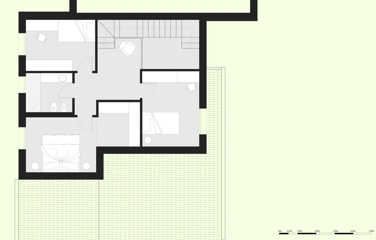 Villa n° 3 - planimetria primo piano