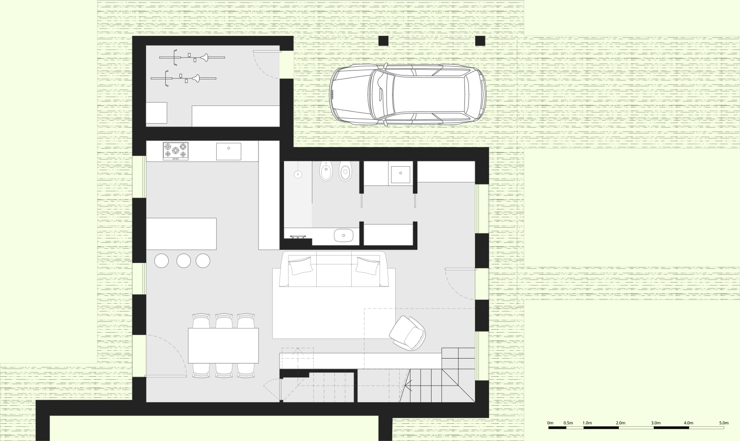 Villa n° 4 - planimetria piano terra
