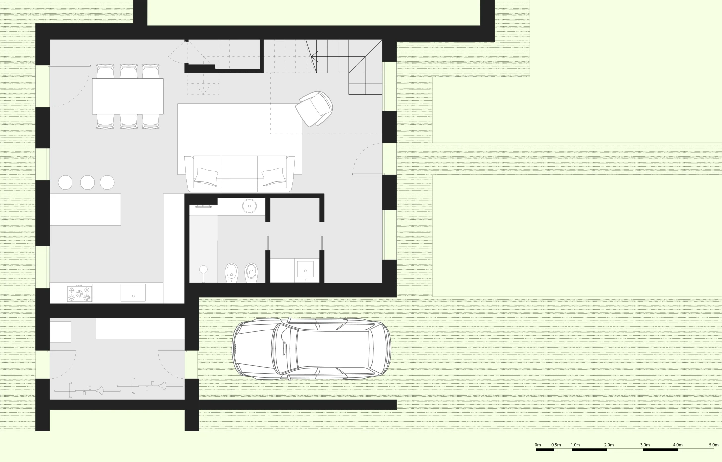 Villa n° 3 - planimetria piano terra