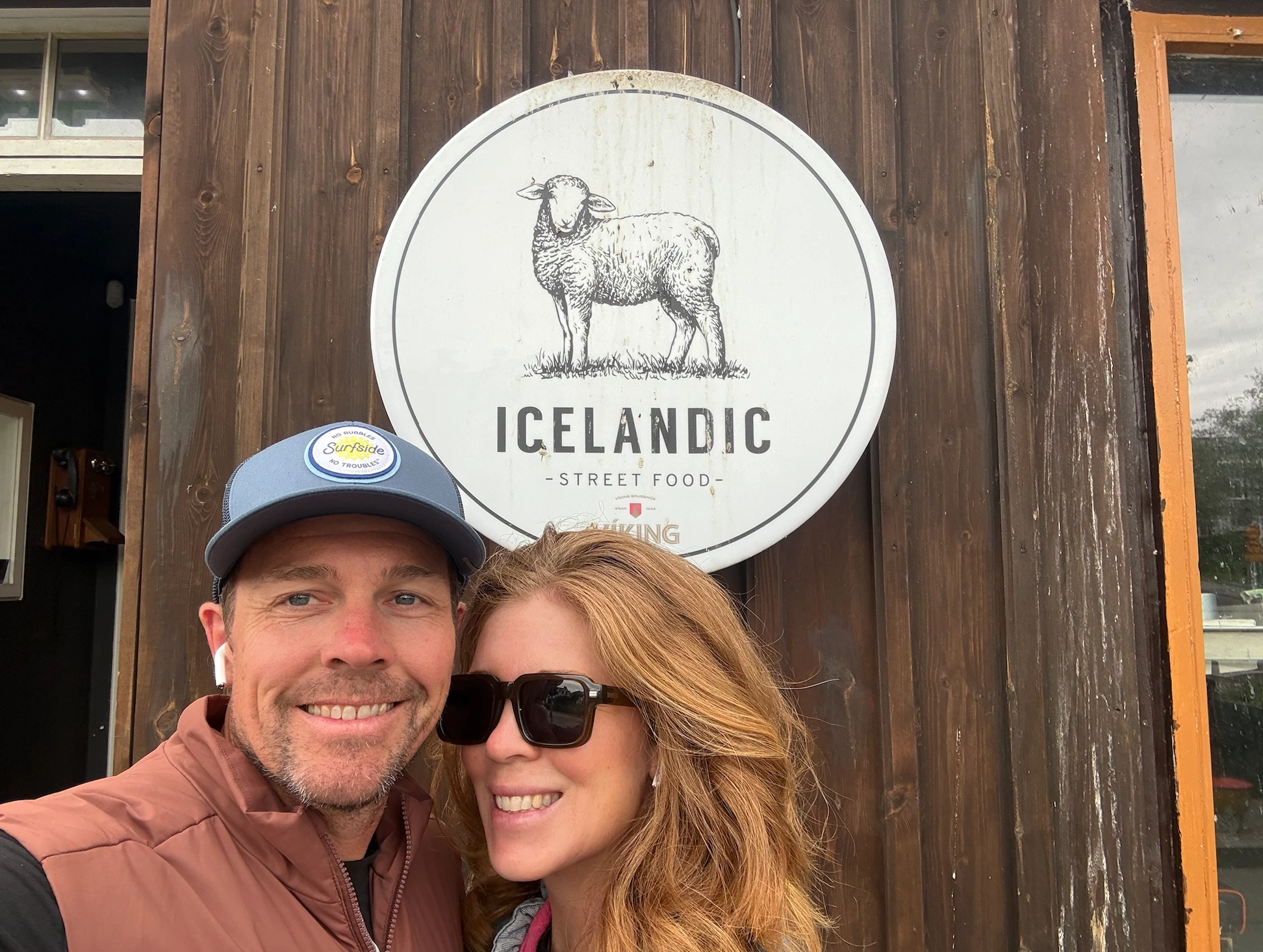 Visitors outside Icelandic Street Food restaurant in Reykjavík before enjoying traditional Icelandic dishes.