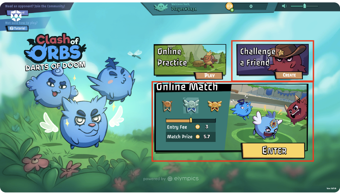 How to play Clash of Orbs by Elympics