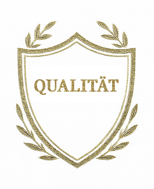 Visualisierung eines Wappens mit Text: Qualität