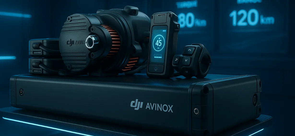 Whistle Bikes e-bike DJI Avinox M1 high-torque drive unit with 800Wh battery