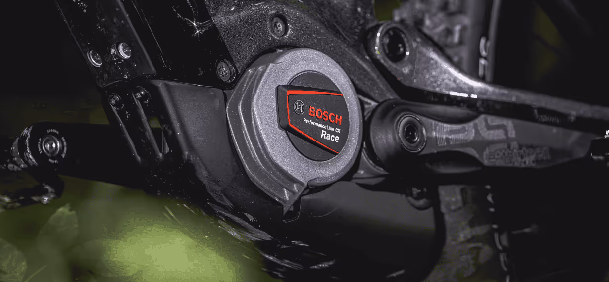 Whistle Bikes e-MTB Bosch Performance Line Race mid-drive motor for race-ready trail innovation
