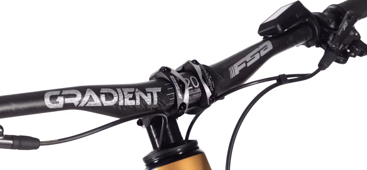 Whistle Bikes mountain bike FSA Gradient carbon handlebar – precision performance and innovative design
