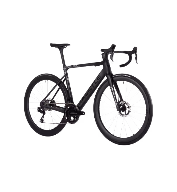 Whistle Bikes Vaero 2R carbon road bike in Toray T1000/T800 with aggressive geometry, aerodynamic design and precision race performance