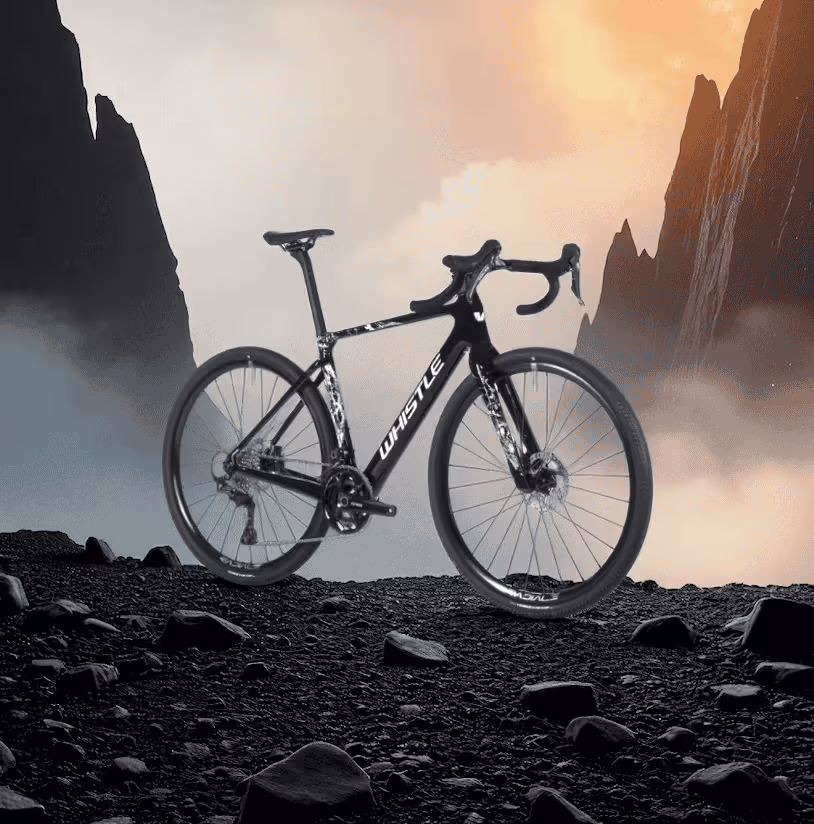 Whistle Bikes Kiowa Toray T800 carbon gravel road bike with innovative performance design and precision engineering