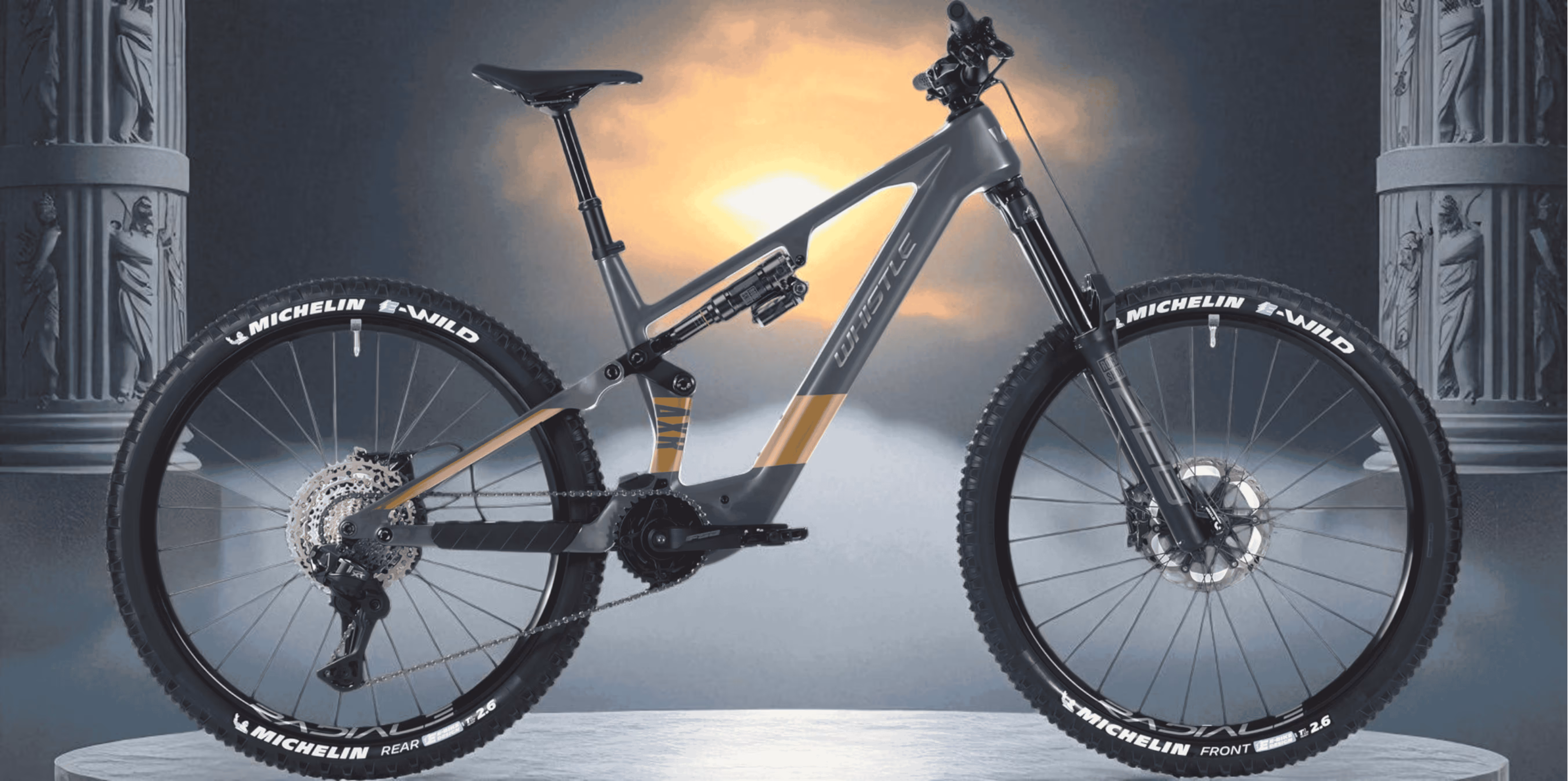 Whistle Bikes AXR C10.6 full-carbon Toray T700 e-bike mountain bike for innovation, performance, precision engineering design