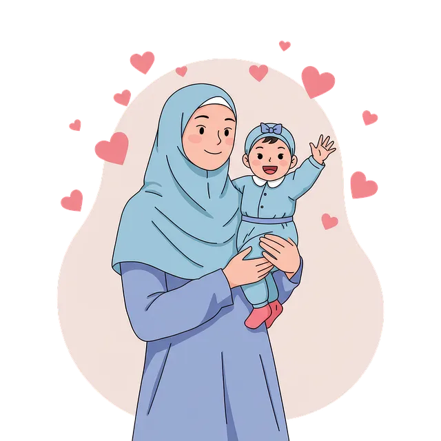 Ramadan Guide for New Mothers During Ramadan Blog Image: A muslim mother holding a baby