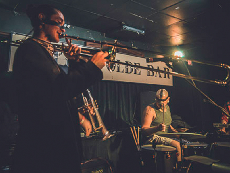 Olde Bar Trombone Last Electric Rodeo Gig costume makeup