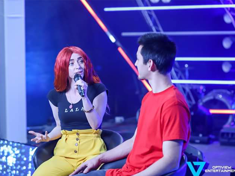 Dayla Foxx interview music video film shoot rap artist appreciation independent thinker Sennheiser microphone handheld condenser and shotgun mic