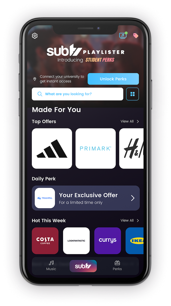 Student Perks now live on SUBTV