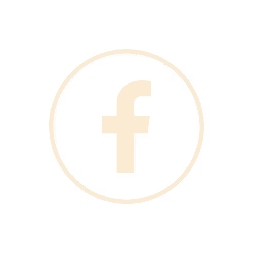 cream colored facebook icon for mon village caîo cafe in Stockholm