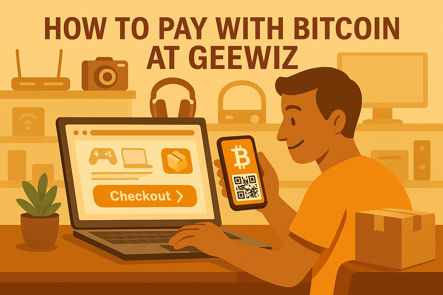 How to pay with Bitcoin at GeeWiz