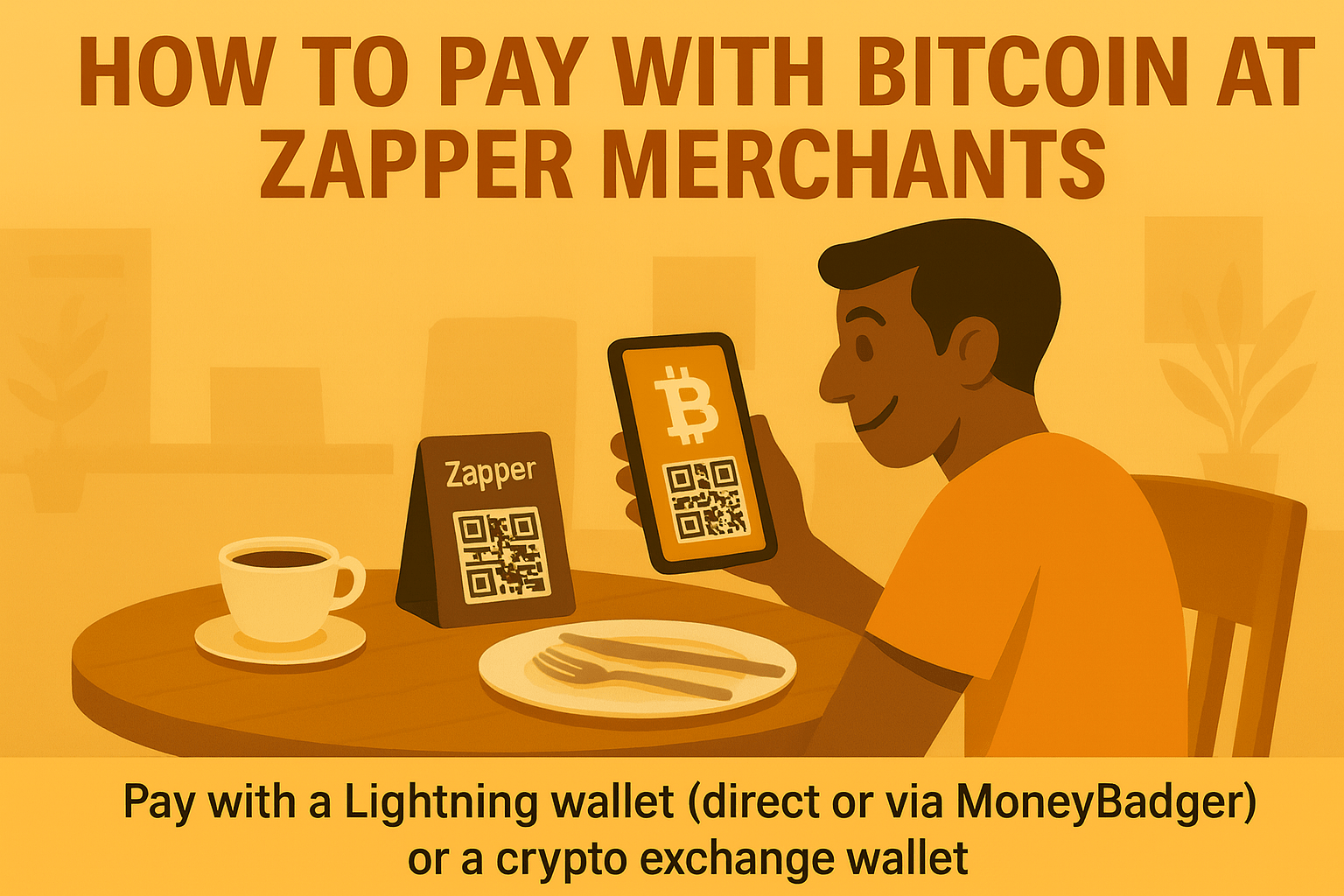 How to pay with Bitcoin at Zapper merchants