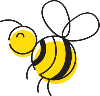 Illustrasjon av en bie