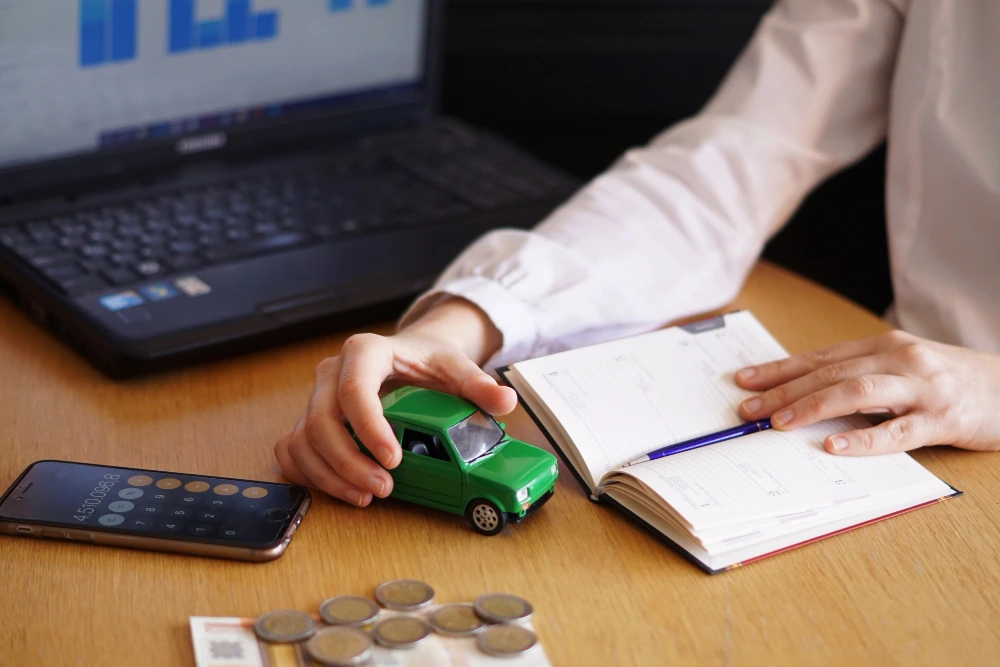 Lender at desk