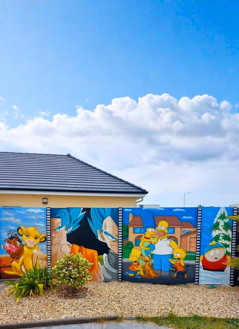 Fresque murale animés