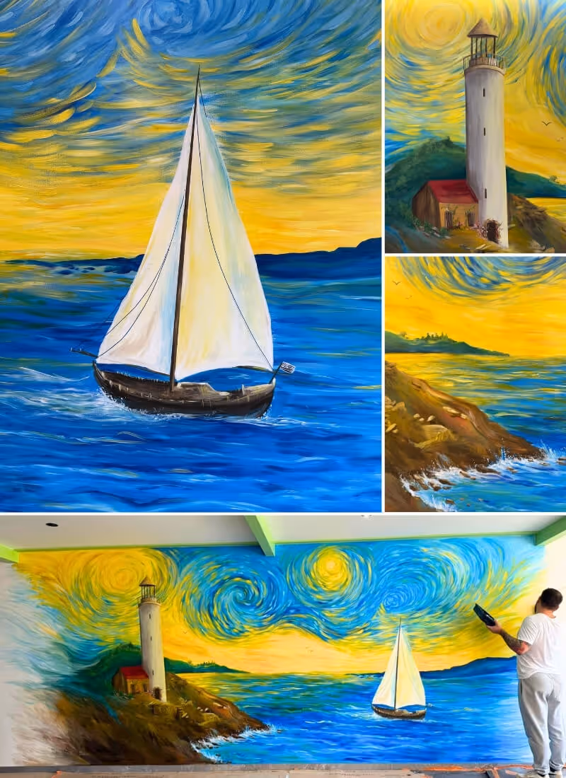 Peinture murale style acre