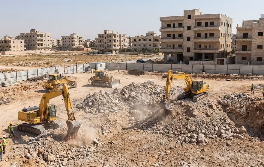 Implementation of hard excavations for Al-Riyada Housing Cooperative Association project
