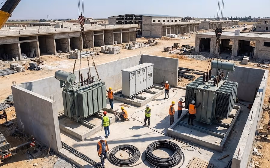 Rehabilitation of the Industrial Zone in Deir Baalba - Equipping Transformation Centers for the First Time