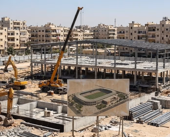 Construction and investment (BOT) of Al-Hurriya Sports Club facility land in the New Syriac area, Aleppo.