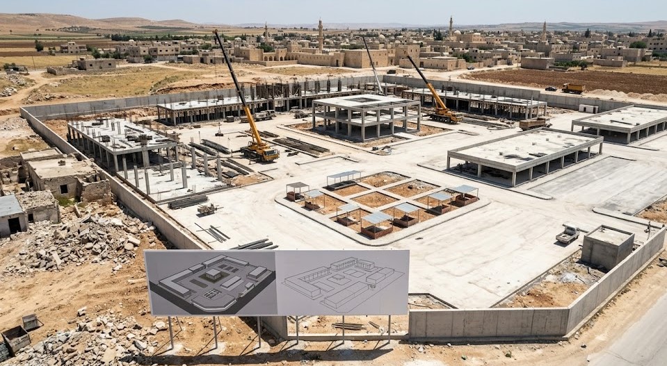 اتفاقية لتنفيذ سوق النصر التجاري في مدينة الباب بريف حلب