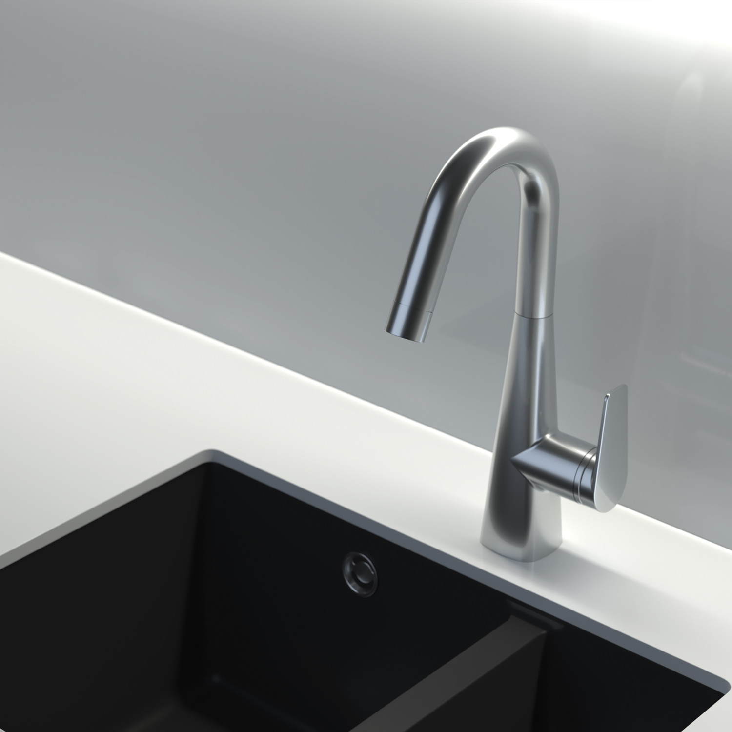 Teska Axis Sink Mixer Chrome