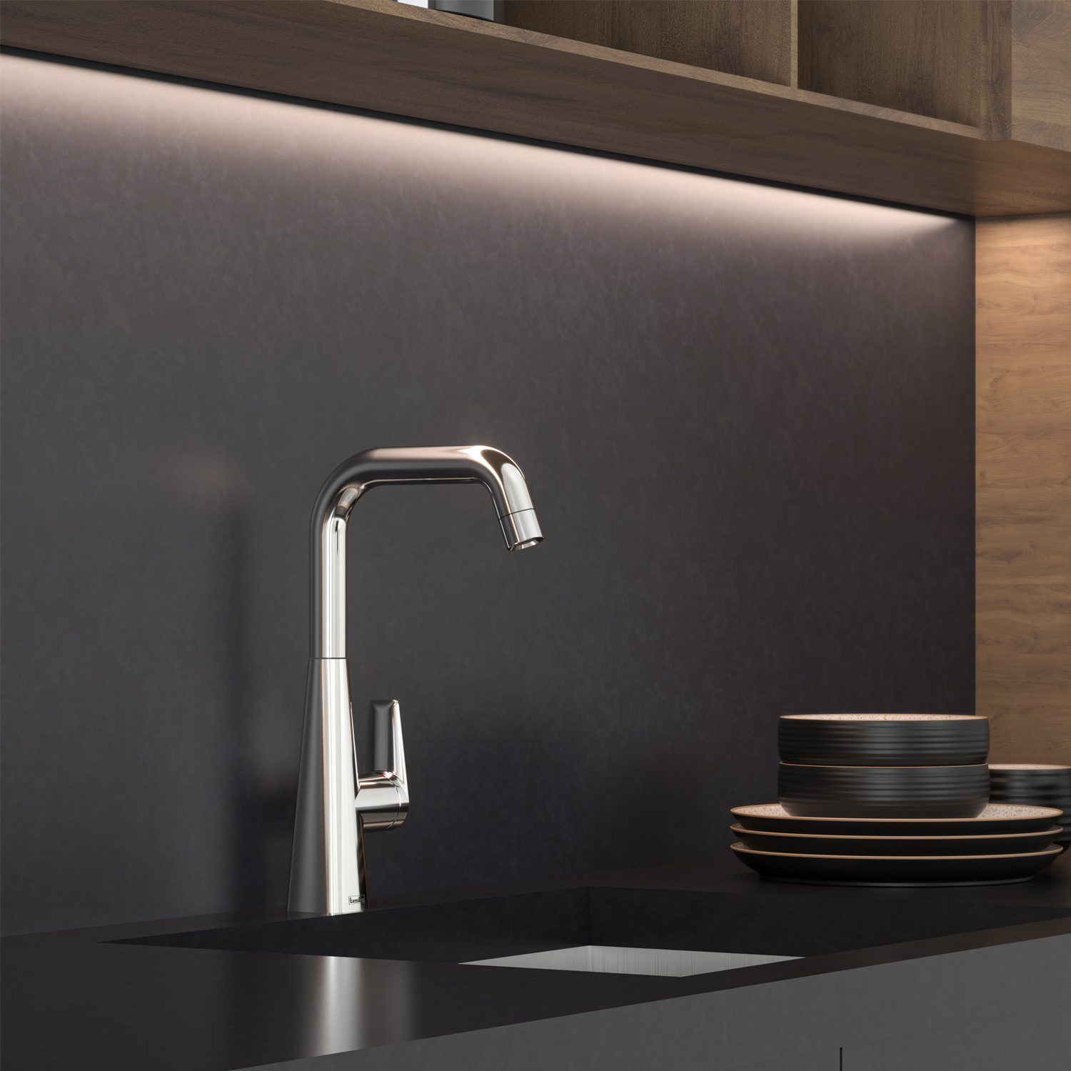 Teska Teco Sink Mixer Chrome