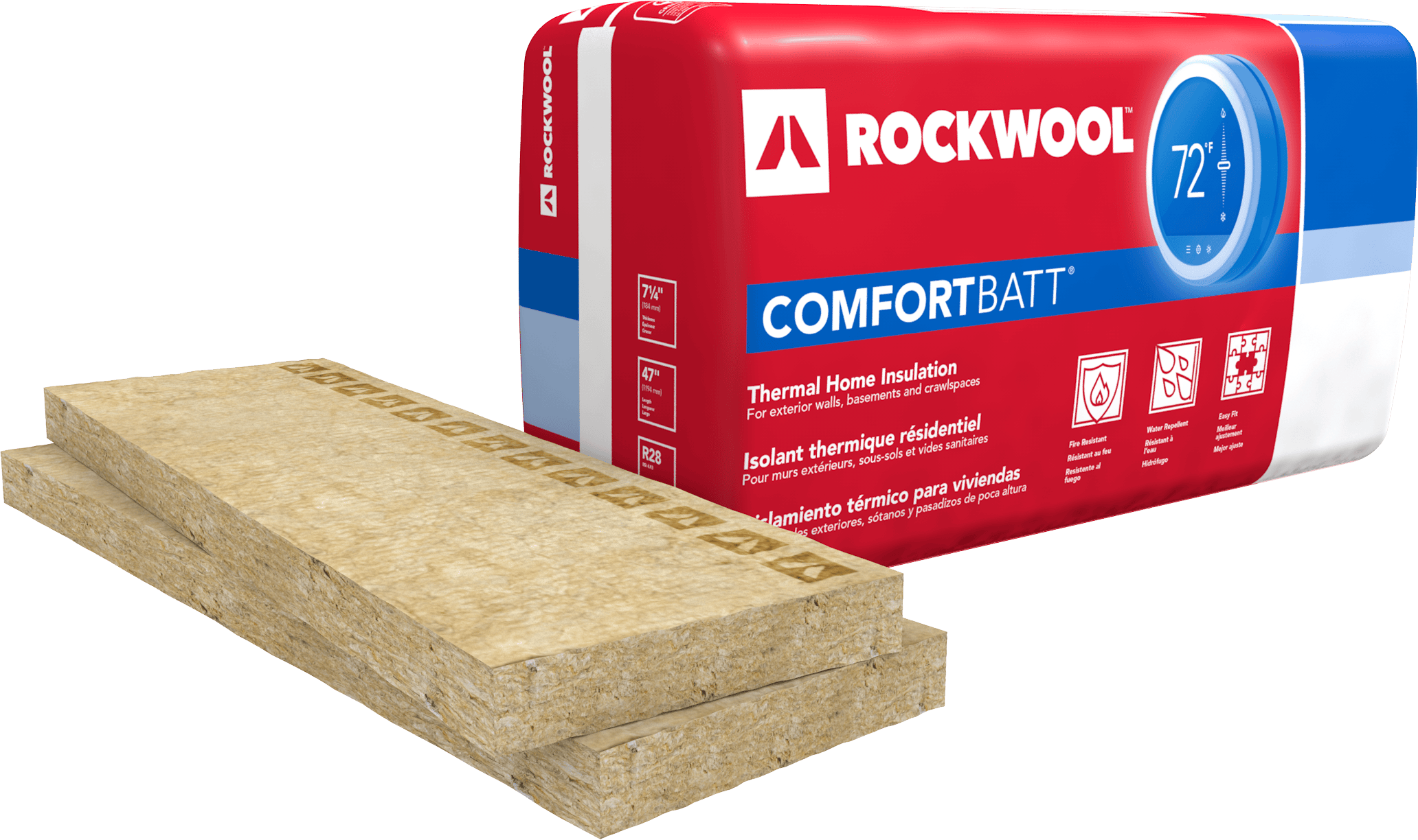 ROCKWOOL Comfortbatt R-15 Stone Wool Insulation